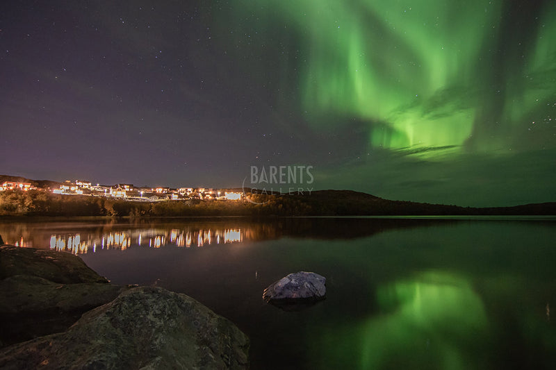 Nordlys over Prestevann