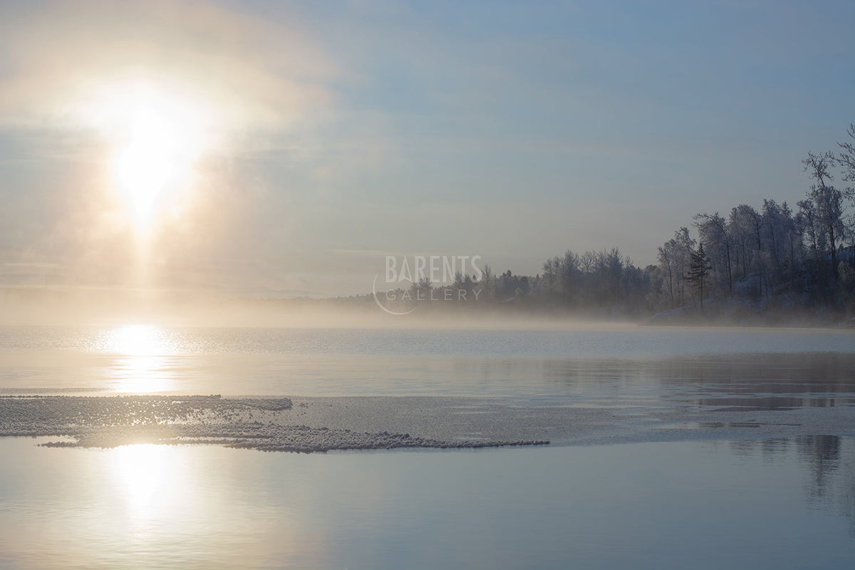 Frost på Pasvikelva