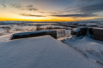 Mørketidens utsikt fra Bunkersbyen