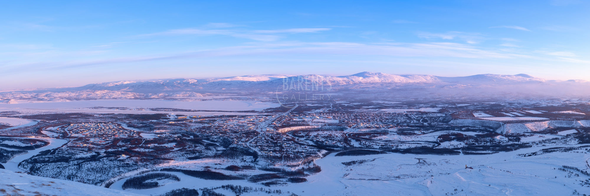 Lakselv i januarlys