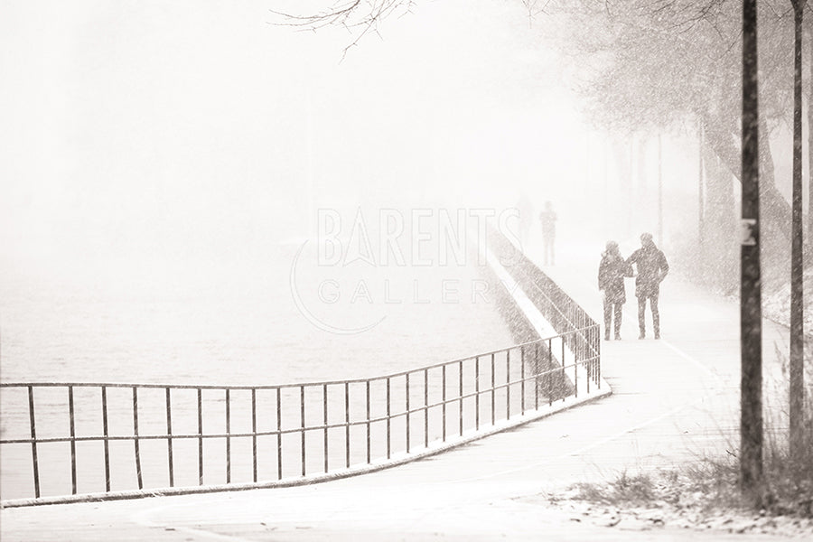 Spasertur i snøfall