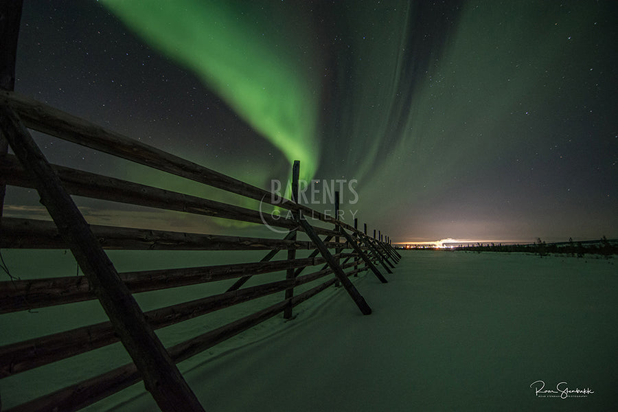 Nordlys over Skrøytnesmyra