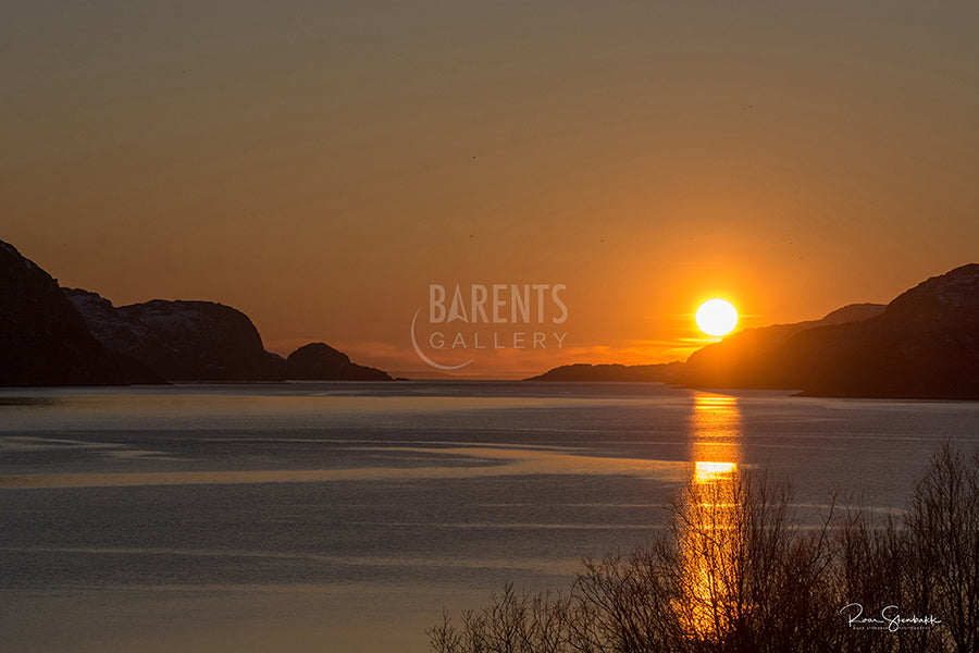 Solnedgang i Jarfjord