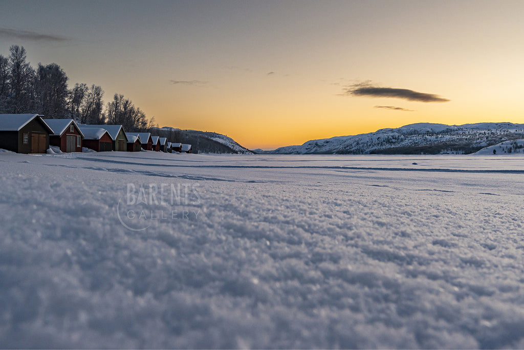 Langfjorden etter solnedgang